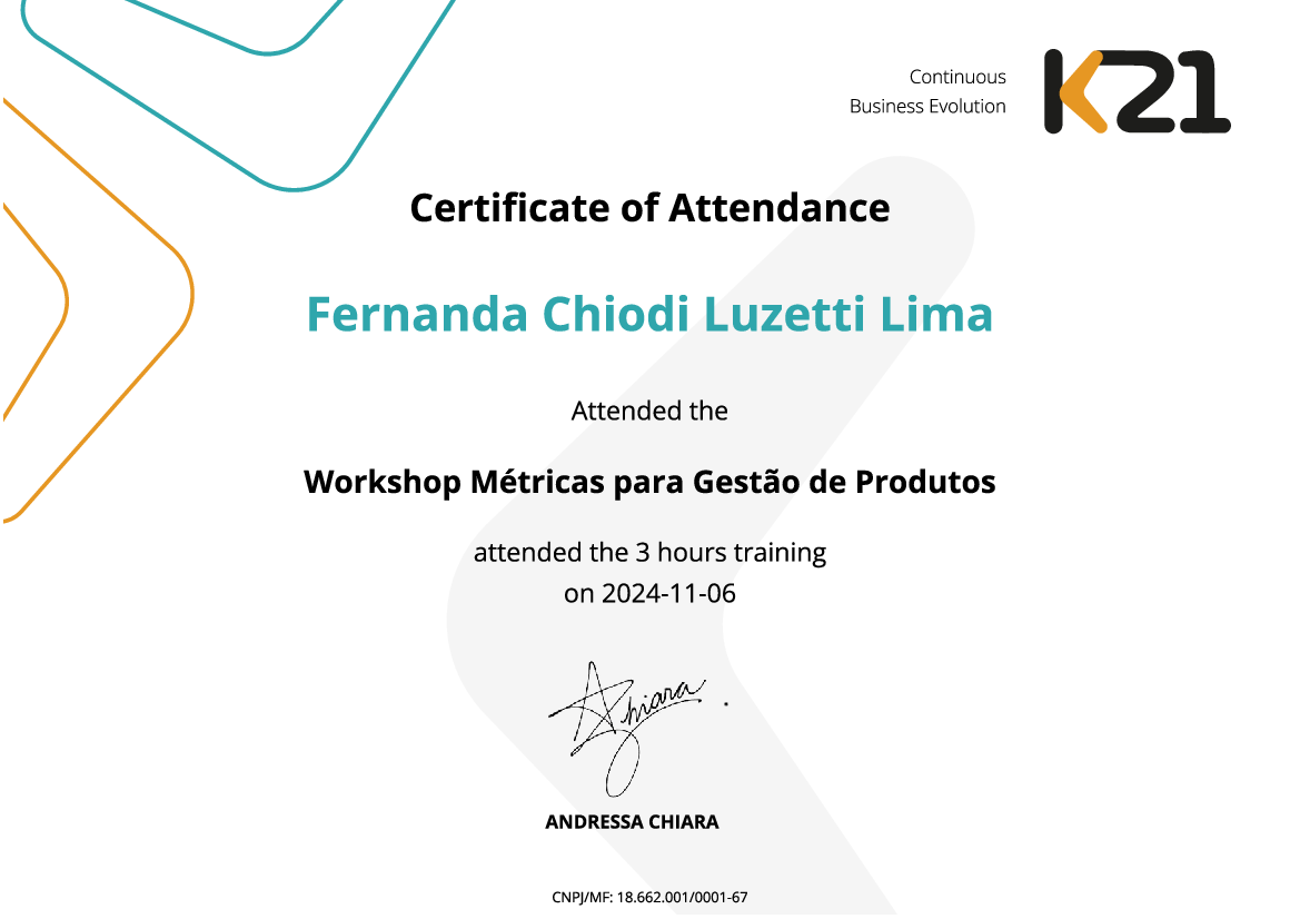 Certificado K21